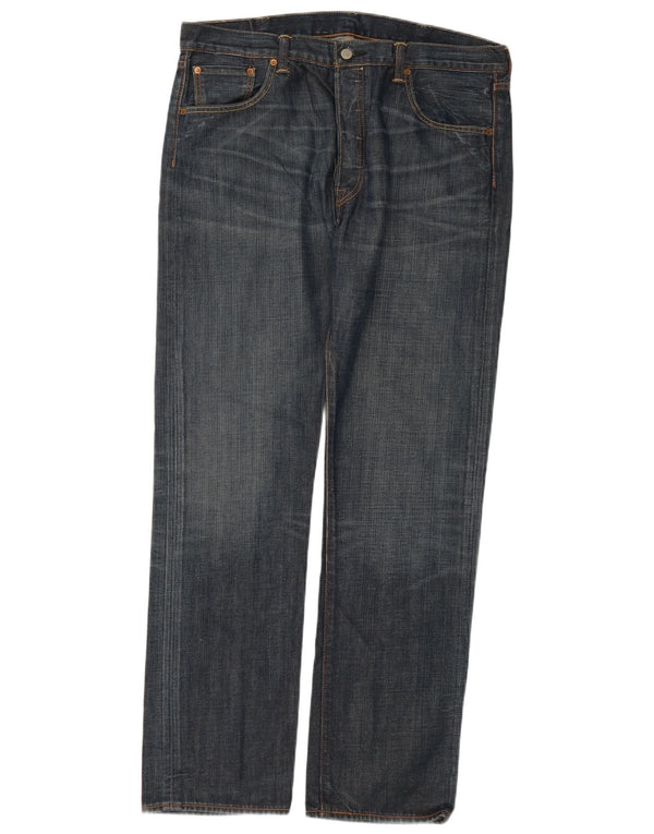 Męskie jeansy Levi's 501 Straight W38 L34 Niebieskie bawełniane