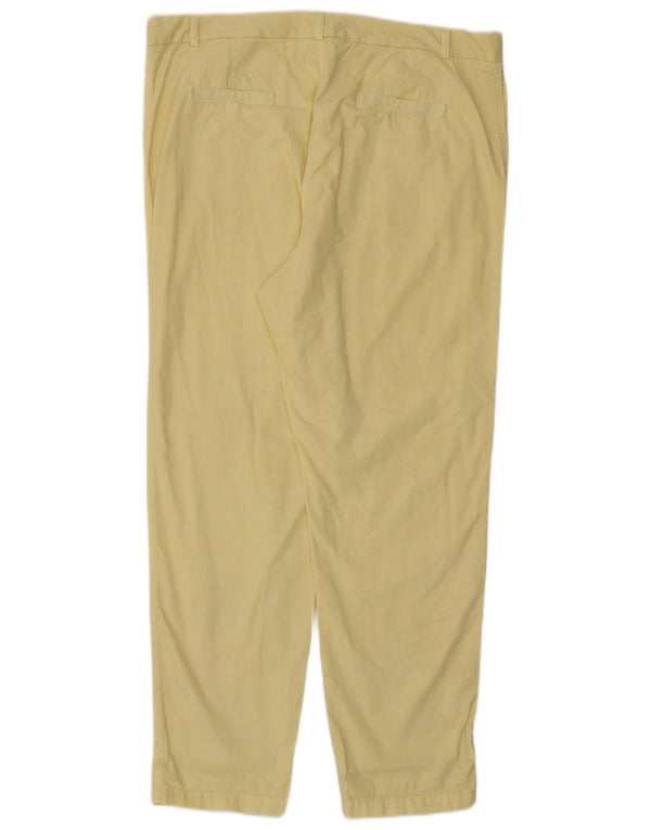 Spodnie damskie Marks & Spencer Straight Chino UK 18 XL W38 L30 Żółte