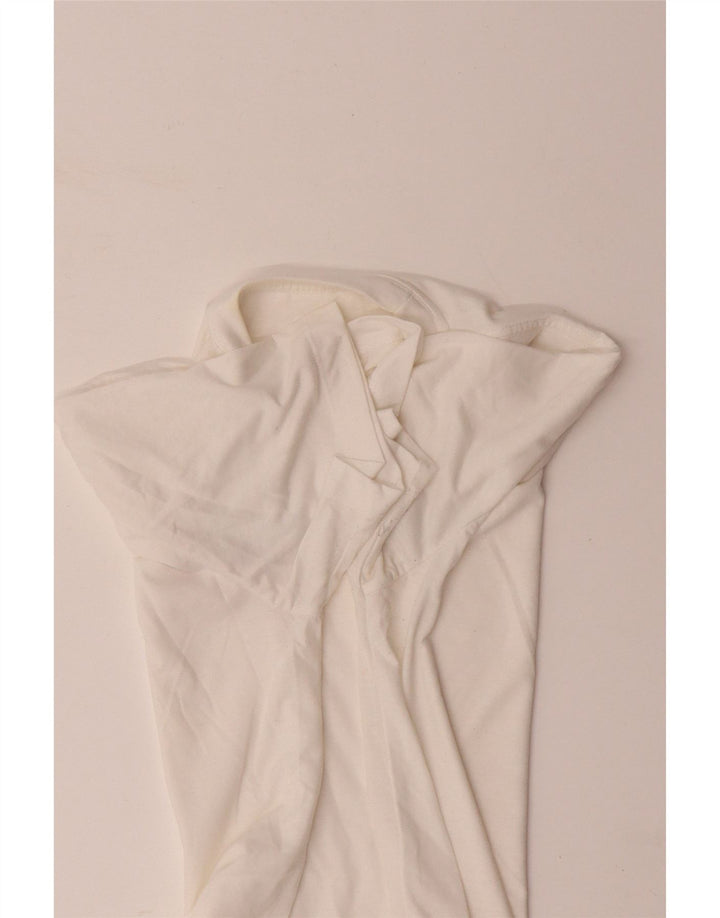 Męski T-shirt NIKE Dri Fit z grafiką, średni biały bawełniany