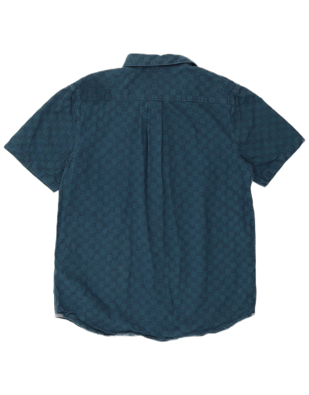 Męska koszula Vans z krótkim rękawem i klasycznym krojem, w kolorze średnioniebieskim, geometrycznym