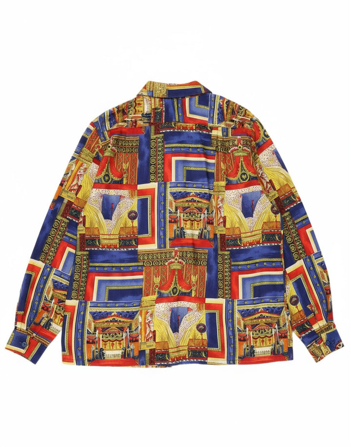 Koszula damska VINTAGE w abstrakcyjny wzór UK 18 XL, wielokolorowa