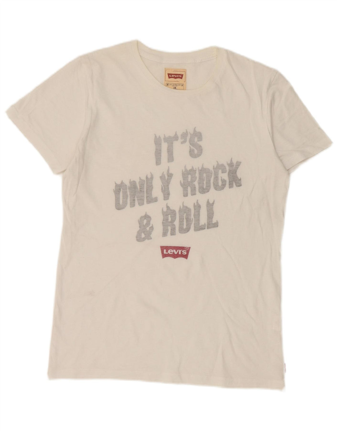 Chłopięcy T-shirt z grafiką Levi's Top 15-16 lat, biała bawełna