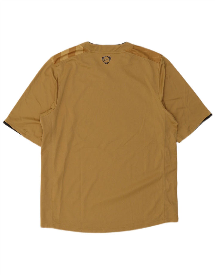 T-shirt męski Nike Top UK 39/41 Średni brązowy poliester w paski