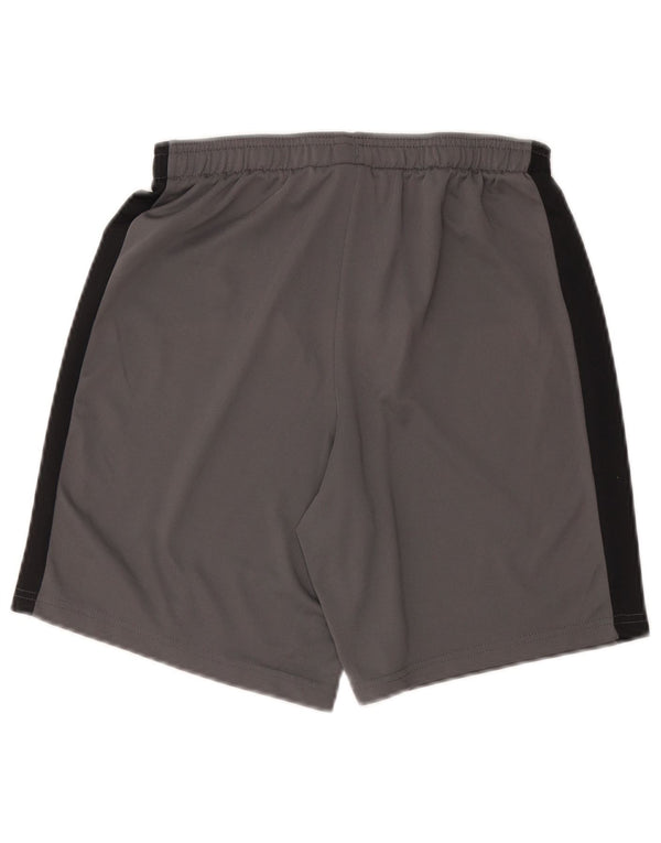 NIKE Womens Dri Fit Slim Fit Sport Shorts UK 8 Small Grey Colourblock