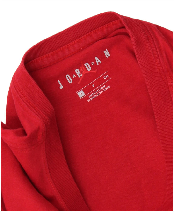 Męski T-shirt z grafiką Jordan, mały, czerwony