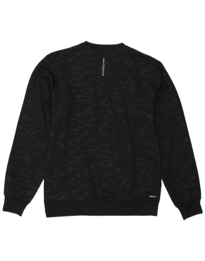 Męski sweter New Balance, mały, czarny kamuflaż, poliester