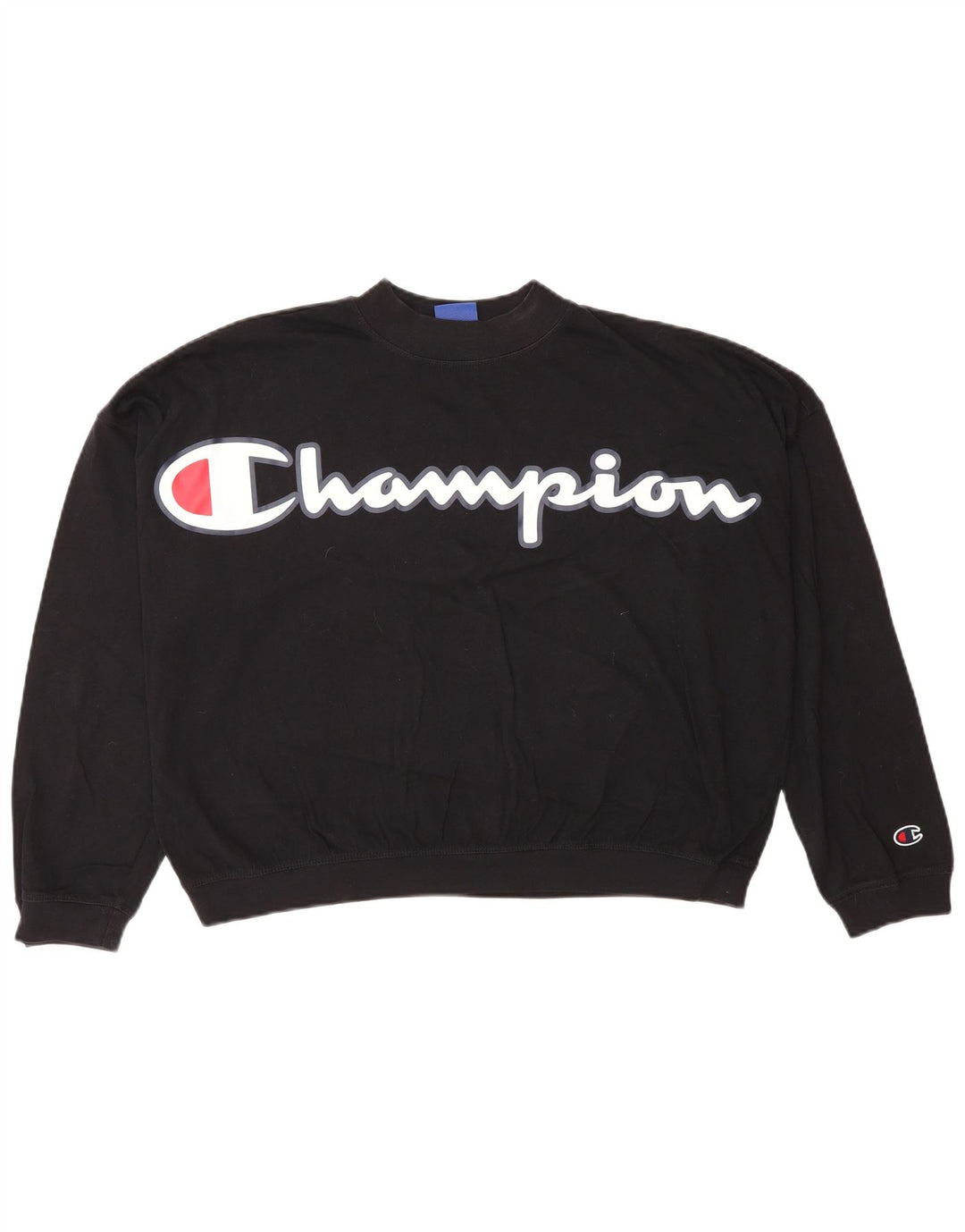 Damska bluza Champion Graphic Oversize UK 6 XS w kolorze czarnym