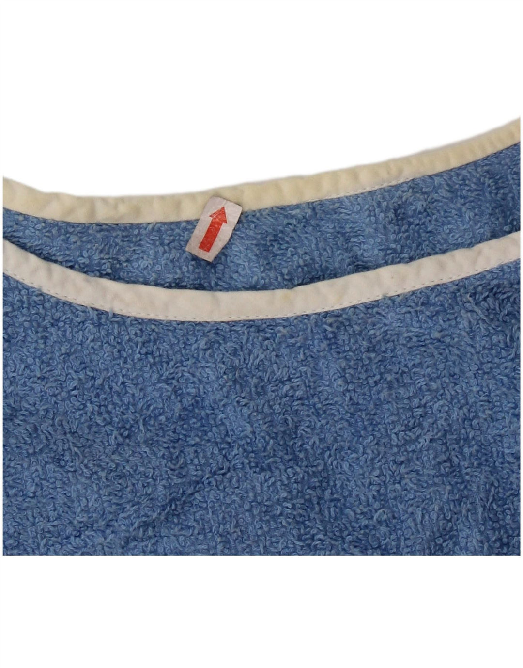 Sweter damski VINTAGE z dekoltem w łódkę UK 16, duży, niebieski, z blokami kolorów