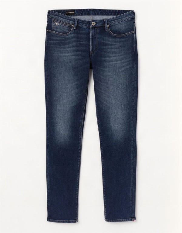 Jeansy męskie Emporio Armani W32 L33 Niebieskie bawełniane