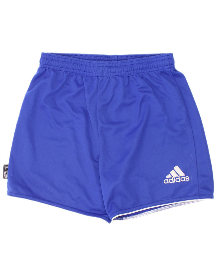Spodenki sportowe chłopięce Adidas Climalite 9-10 lat, niebieskie, poliestrowe