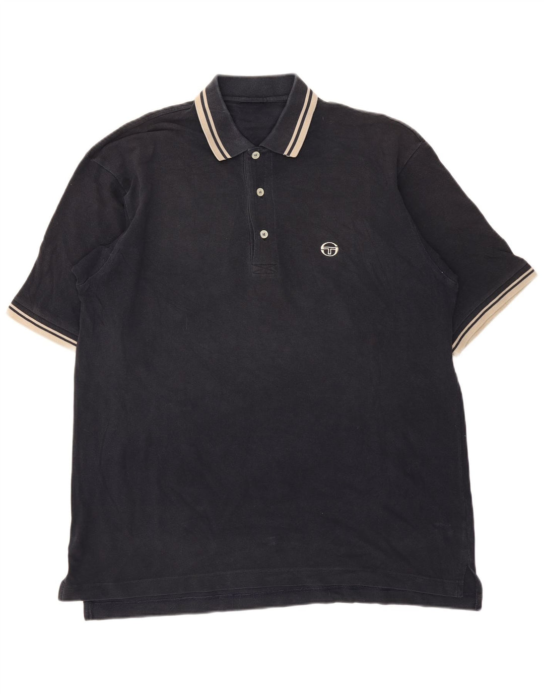 Męska koszulka polo Sergio Tacchini w duże czarne paski