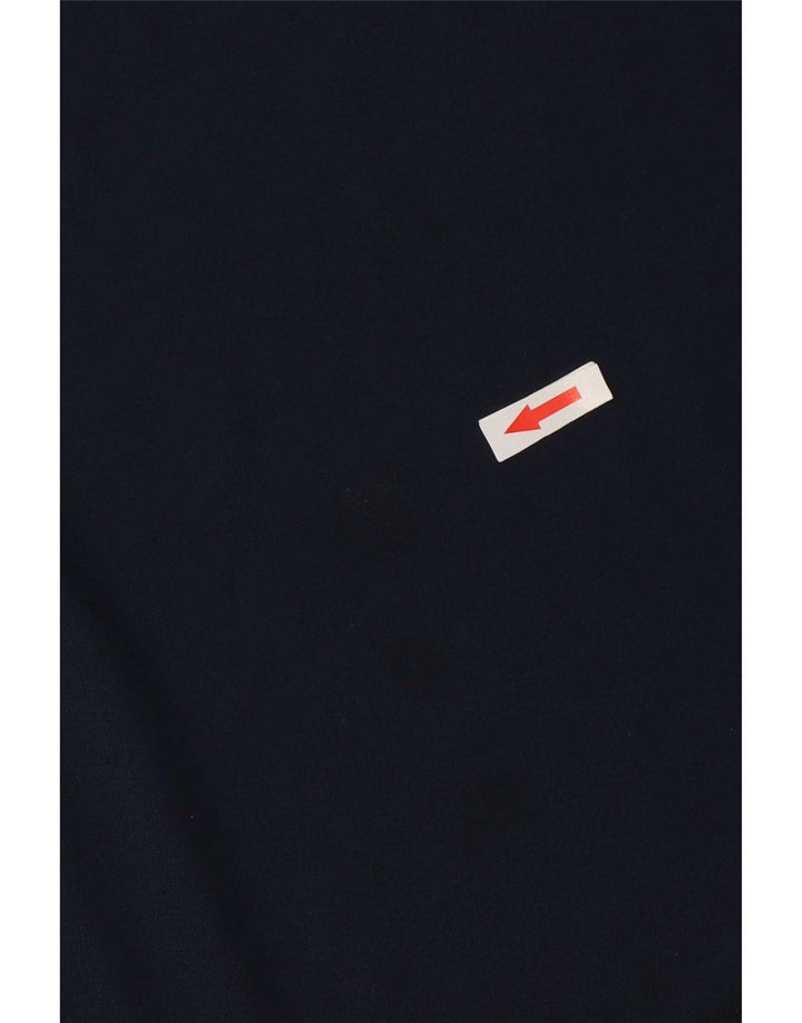 Męski T-shirt Nike Dri Fit, mały, granatowy, poliestrowy
