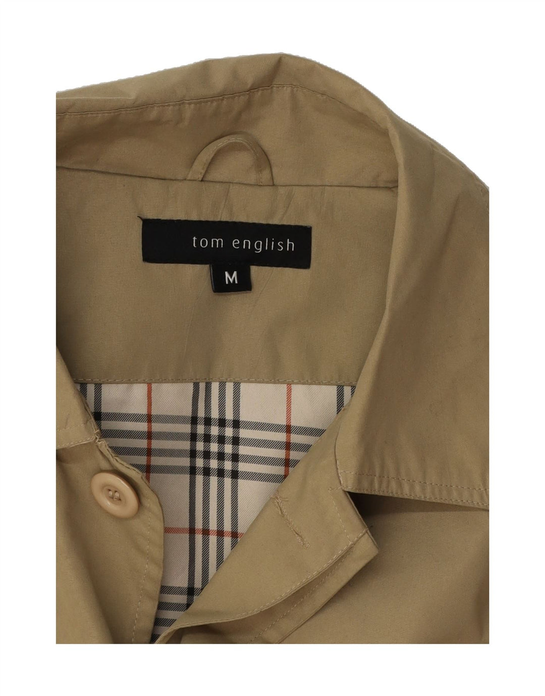 VINTAGE Mens Overcoat UK 38 Medium Beige Vintage Vintage and Second-Hand Vintage from Messina Hembry 