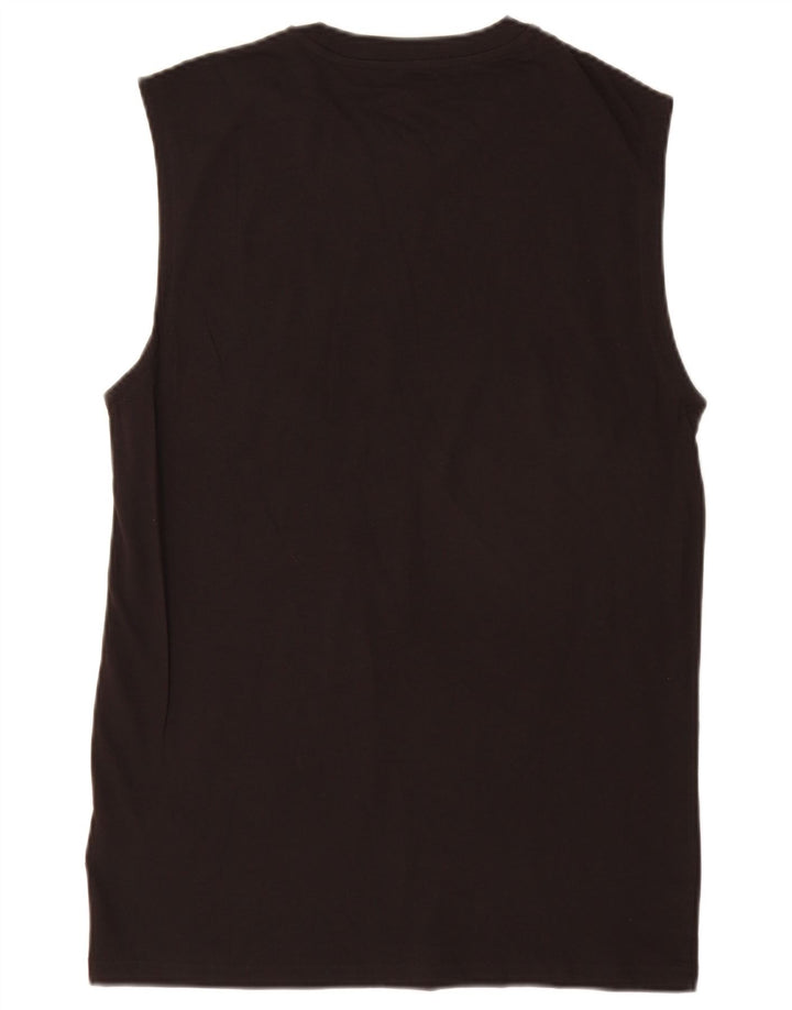 Męska kamizelka z grafiką Puma, średnia czarna bawełna