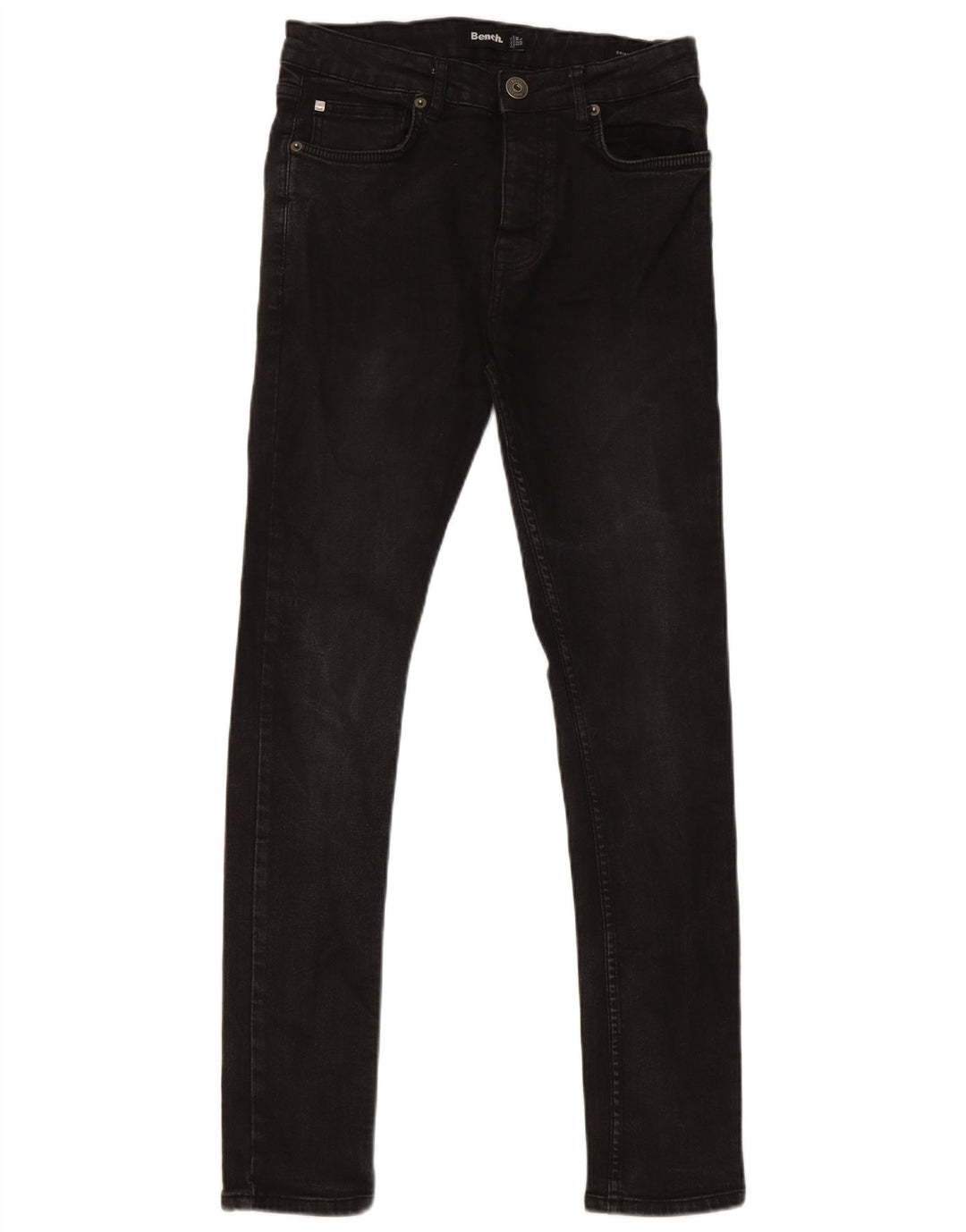 Męskie jeansy Bench Skinny W32 L32 Czarne bawełniane