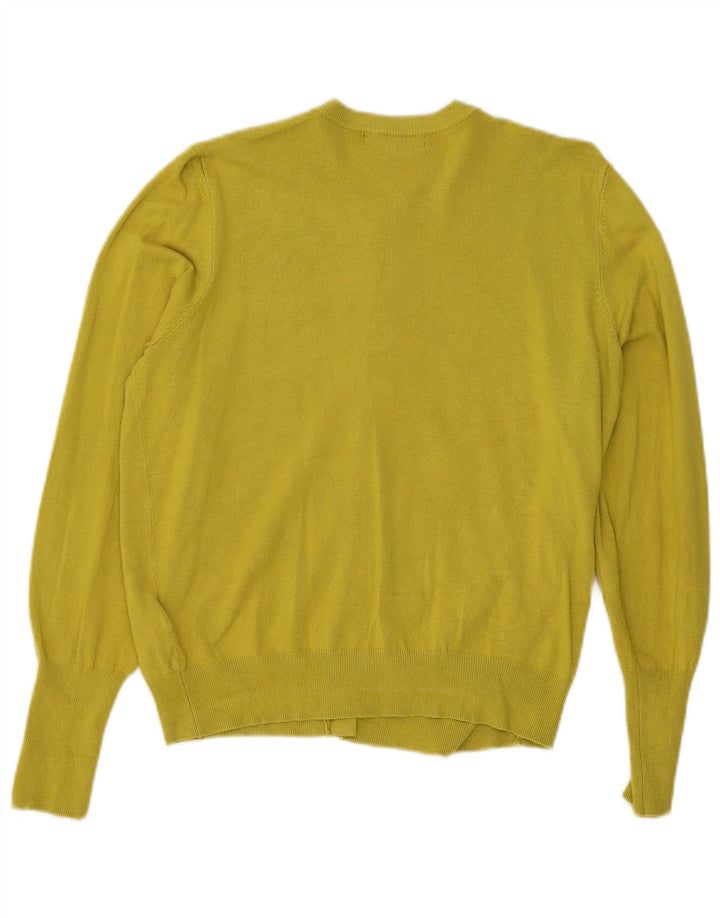 Sweter damski Marks & Spencer Crop Cardigan UK 14, średni żółty wiskoza