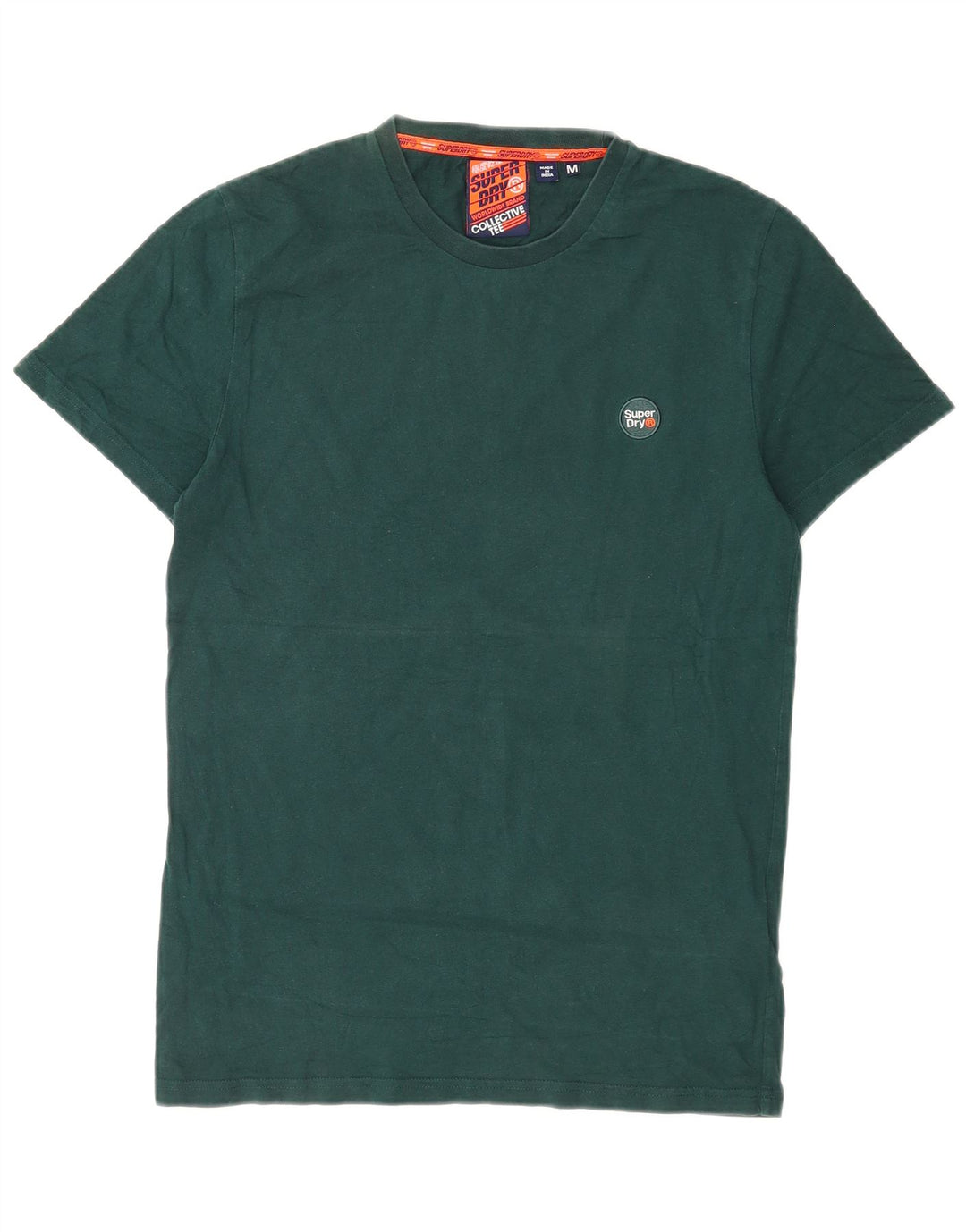 T-shirt męski Superdry, bawełniany, średni zielony