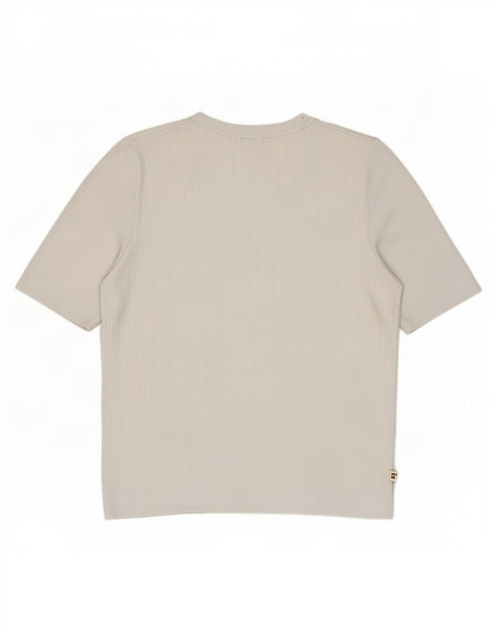 T-shirt damski Marks & Spencer Top UK 14 Large, biała wiskoza