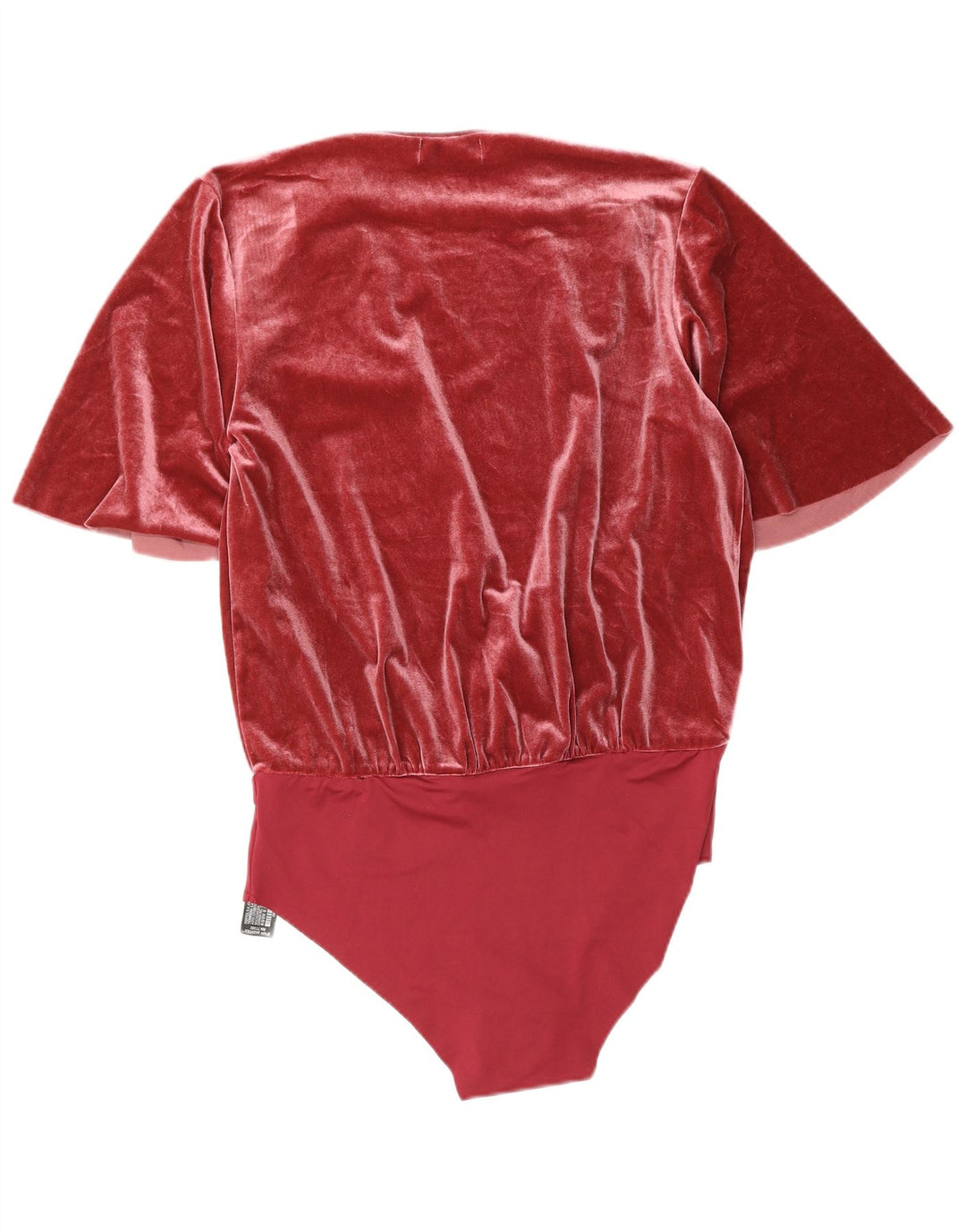Body damskie welurowe Zara UK 16, duże, różowe, poliestrowe