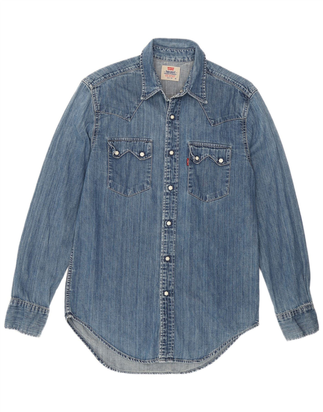 Męska koszula dżinsowa Levi's, średnia niebieska, bawełniana