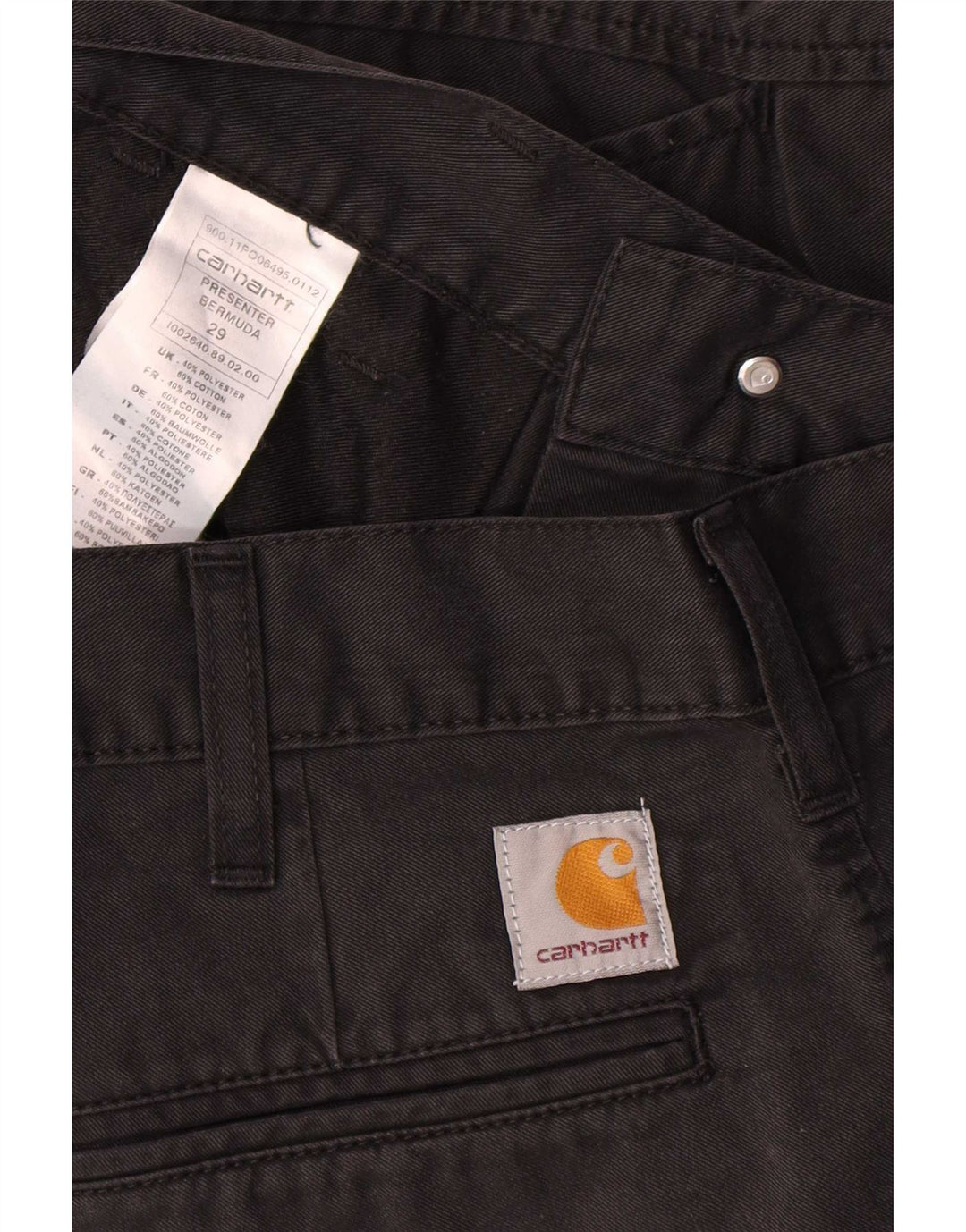 Męskie bermudy Carhartt W29, mały czarny poliester
