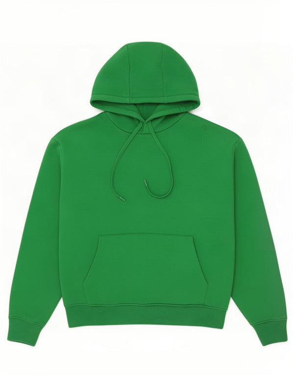 Zara Męski sweter z kapturem o luźnym kroju, mały, zielony, bawełniany