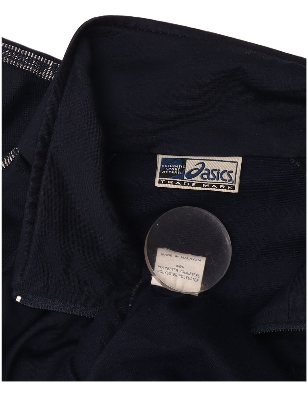 Męska kurtka dresowa Asics z grafiką XL, granatowa, poliester