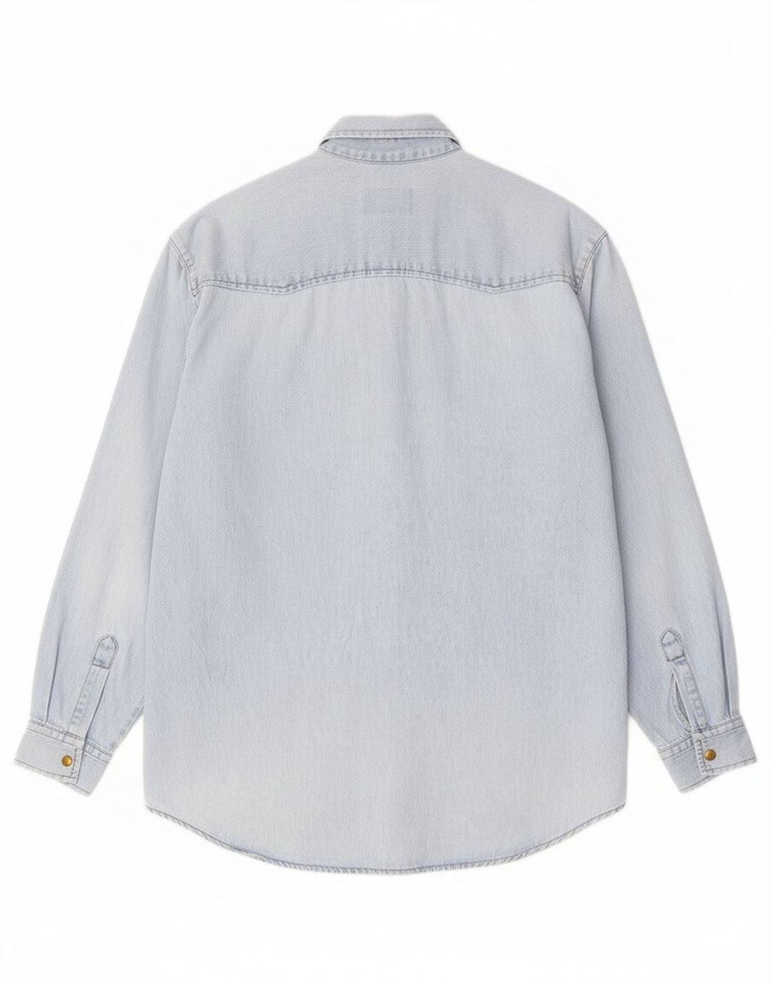 Męska koszula dżinsowa Armata Di Mare, średnia niebieska, bawełniana