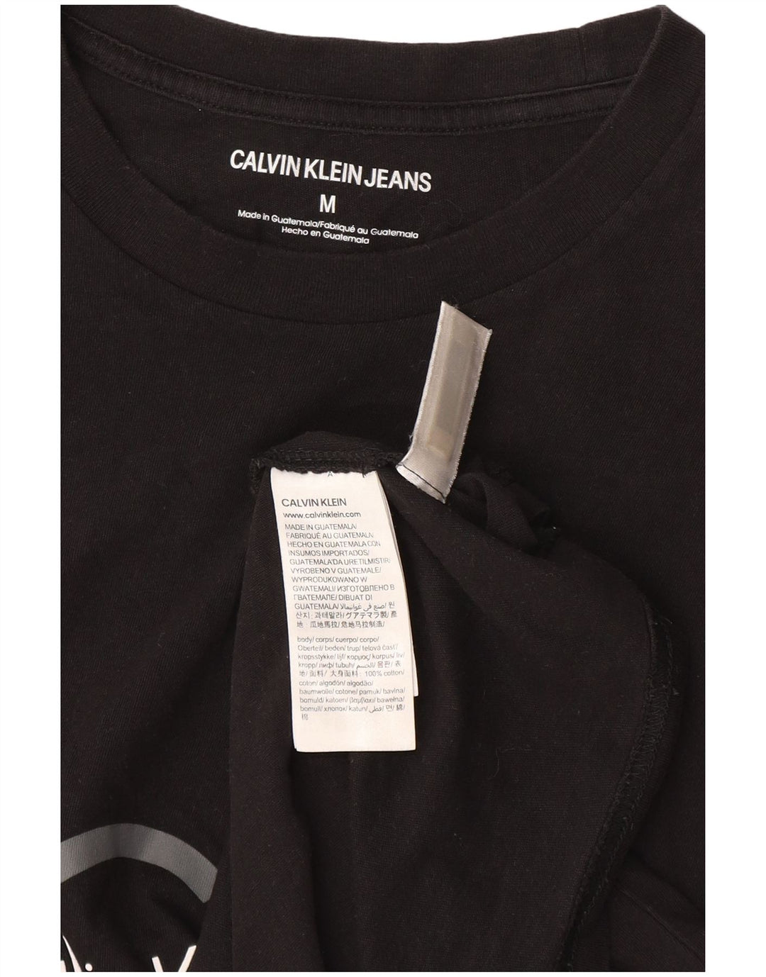 Męska koszulka graficzna Calvin Klein Jeans Top Medium Black