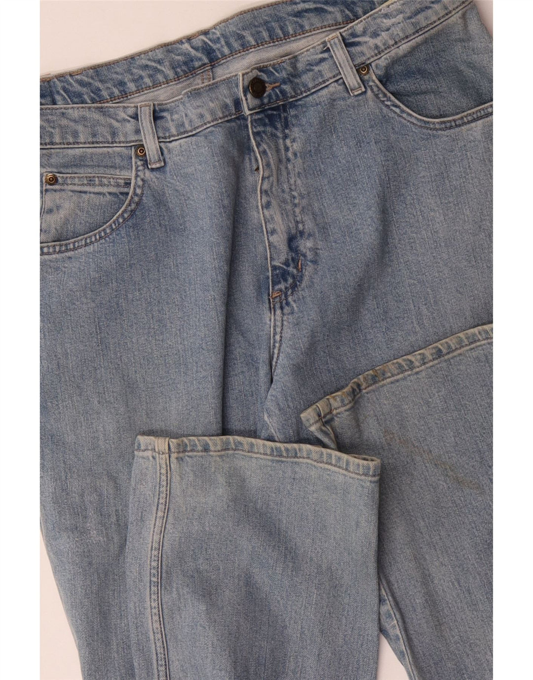 WRANGLER Męskie proste dżinsy o regularnym kroju W36 L32 Niebieskie, bawełniane