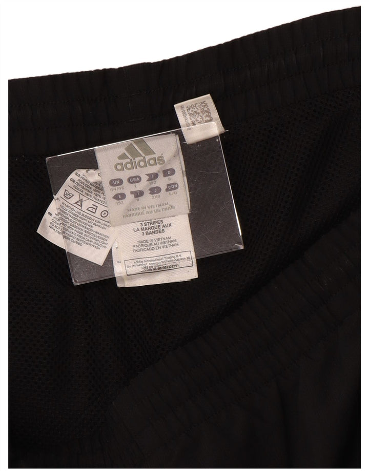 ADIDAS Mens Tracksuit Trousers UK 44/46 Large  Black Polyester