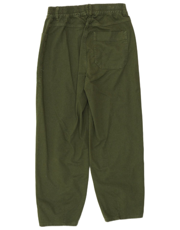 WHISTLES Damskie jeansy o luźnym kroju z wysokim stanem UK 12 Medium W30 L26 Zielone