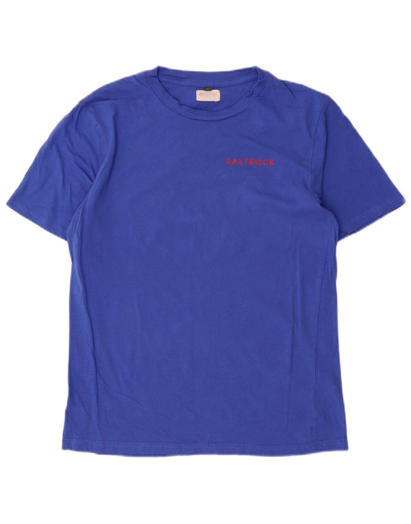 T-shirt męski Saltrock, duży, niebieski, bawełniany
