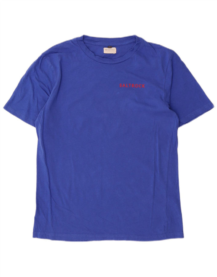 T-shirt męski Saltrock, duży, niebieski, bawełniany