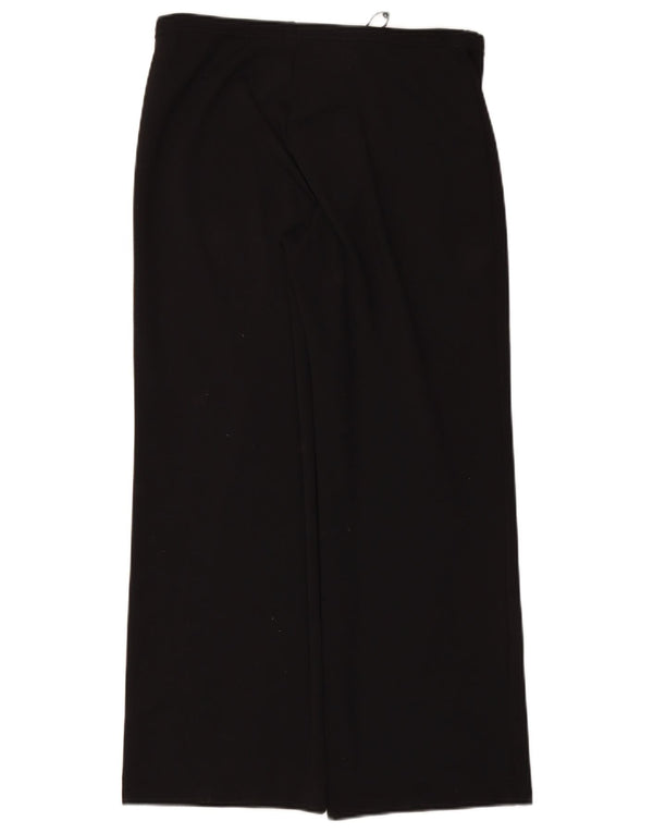 Damskie spodnie dresowe z szeroką nogawką OASIS, duże W32 L28, czarny poliamid