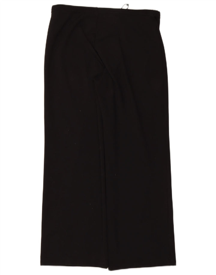 Damskie spodnie dresowe z szeroką nogawką OASIS, duże W32 L28, czarny poliamid