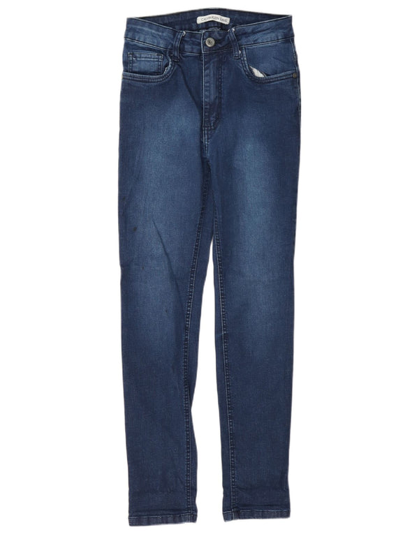 Damskie jeansy skinny Calvin Klein EU 38 Small W24 L27 Niebieskie bawełniane