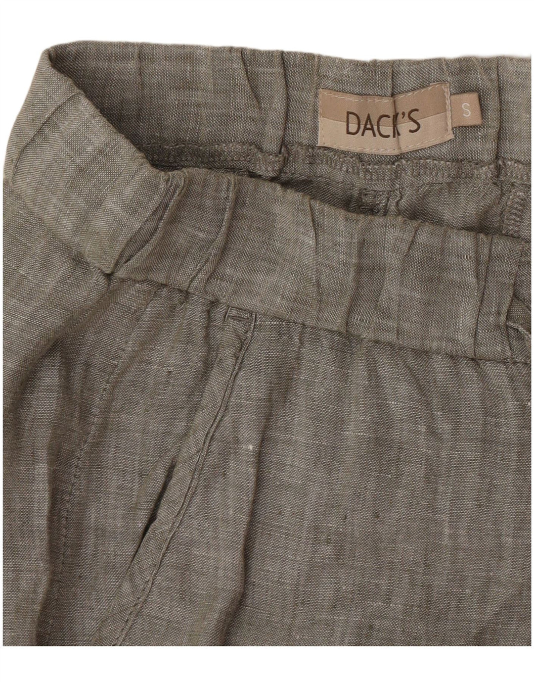 Proste spodnie chino damskie Dack's, małe W27 L28 Khaki