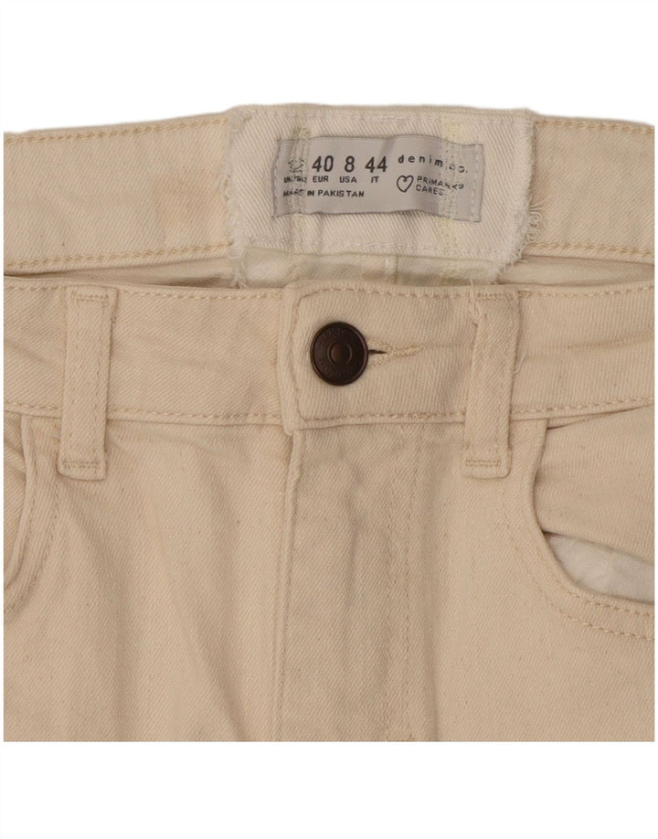 Krótkie jeansy damskie Zara EU 40 Medium W28 L25 Beżowe