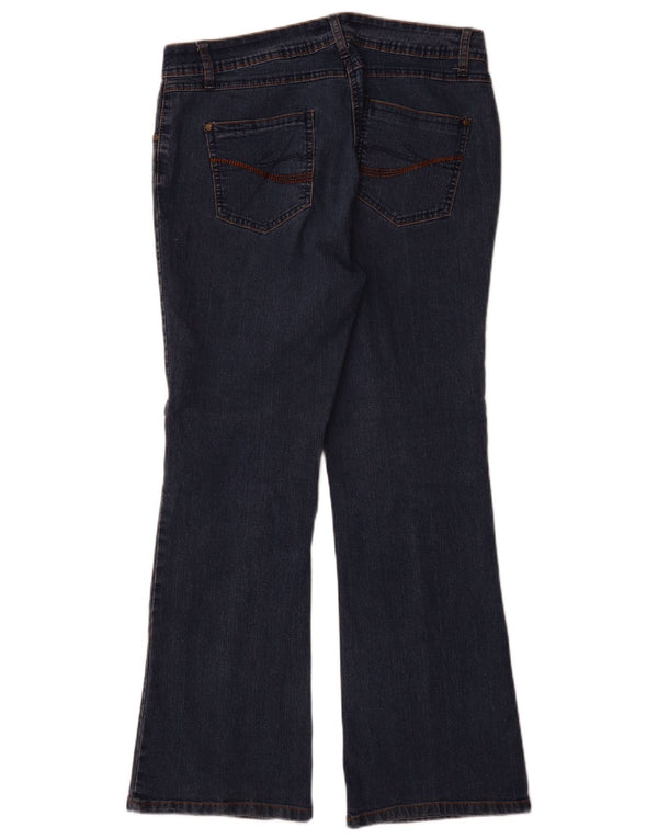 Damskie jeansy Bootcut M&Co UK 14, duże W32 L30, niebieska bawełna