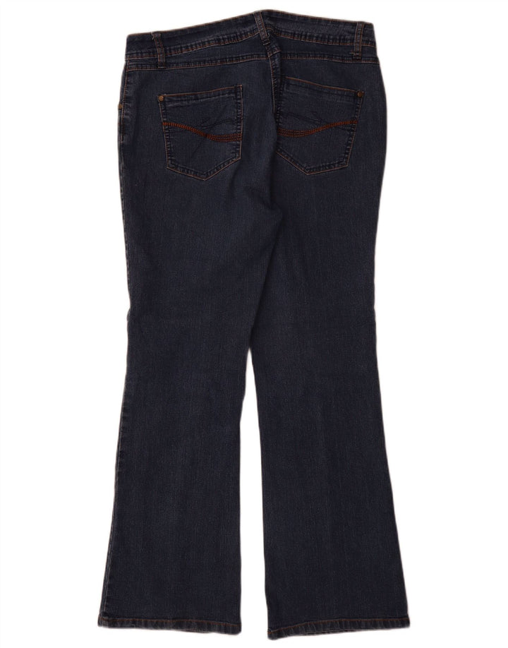 Damskie jeansy Bootcut M&Co UK 14, duże W32 L30, niebieska bawełna
