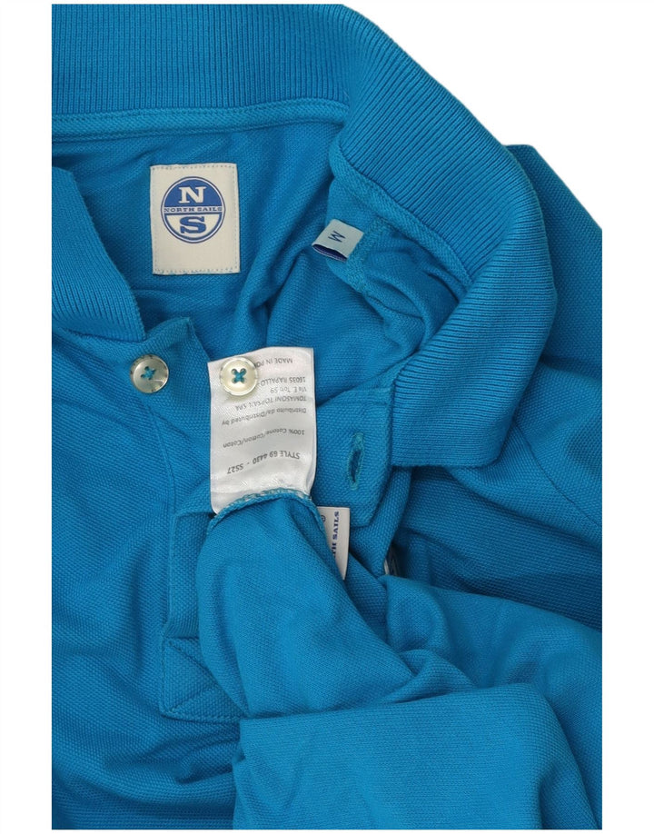 Męska koszulka polo North Sails, niebieska, bawełniana