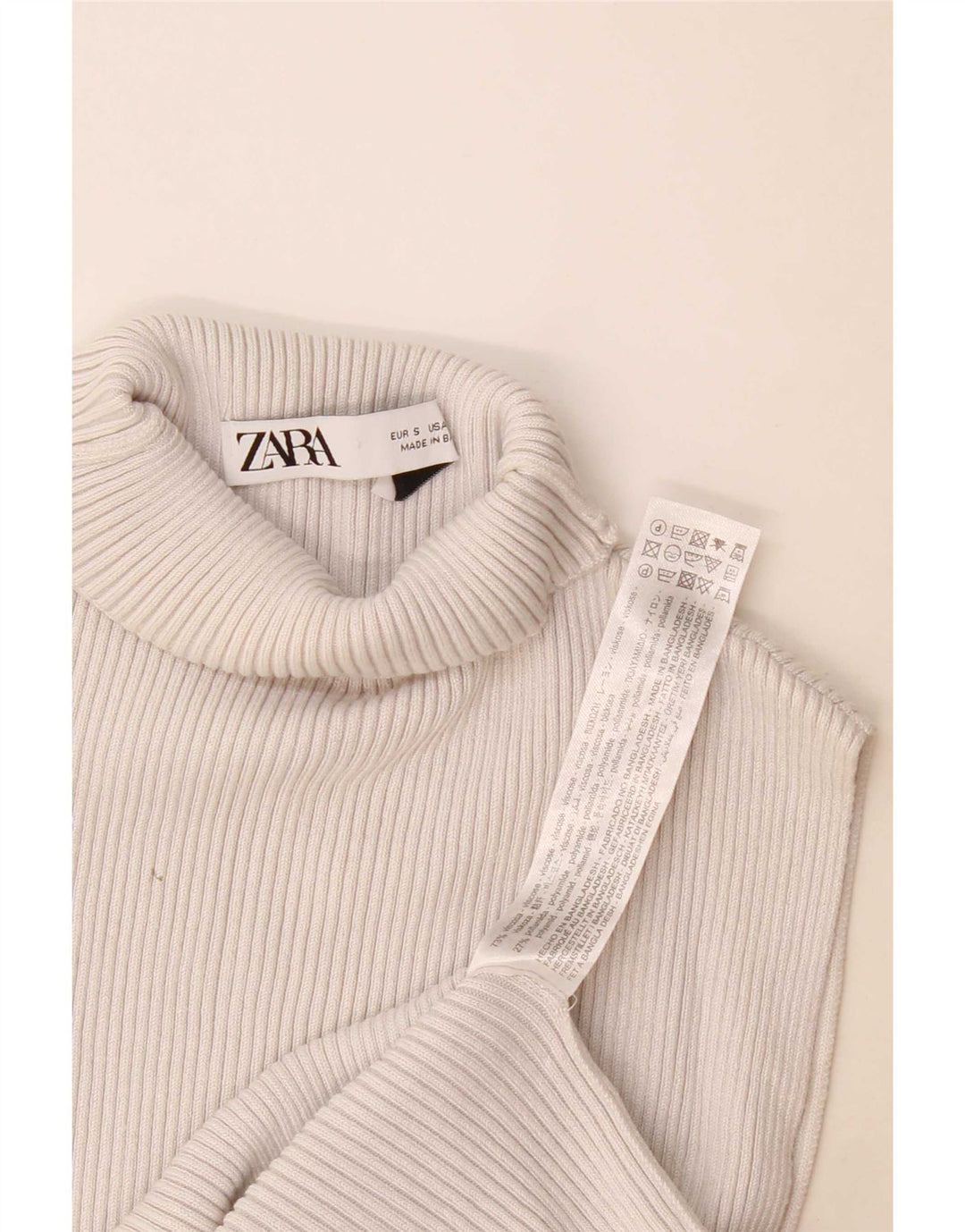 Damski top z kamizelką Zara UK 8 Small Szara wiskoza