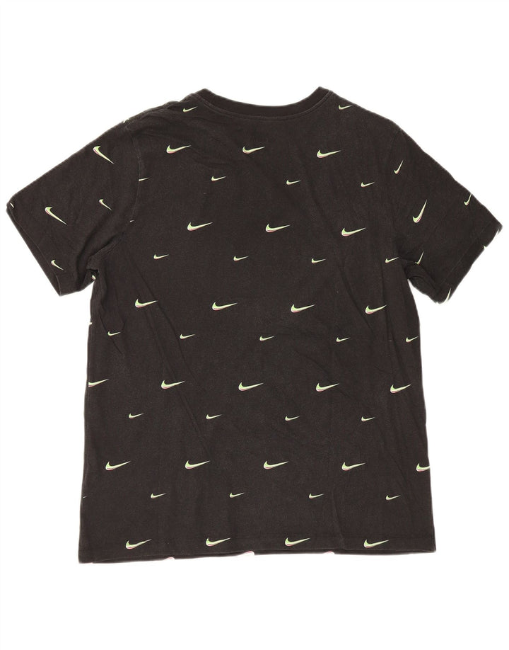 Męski T-shirt z grafiką Nike, duży, czarny, bawełniany