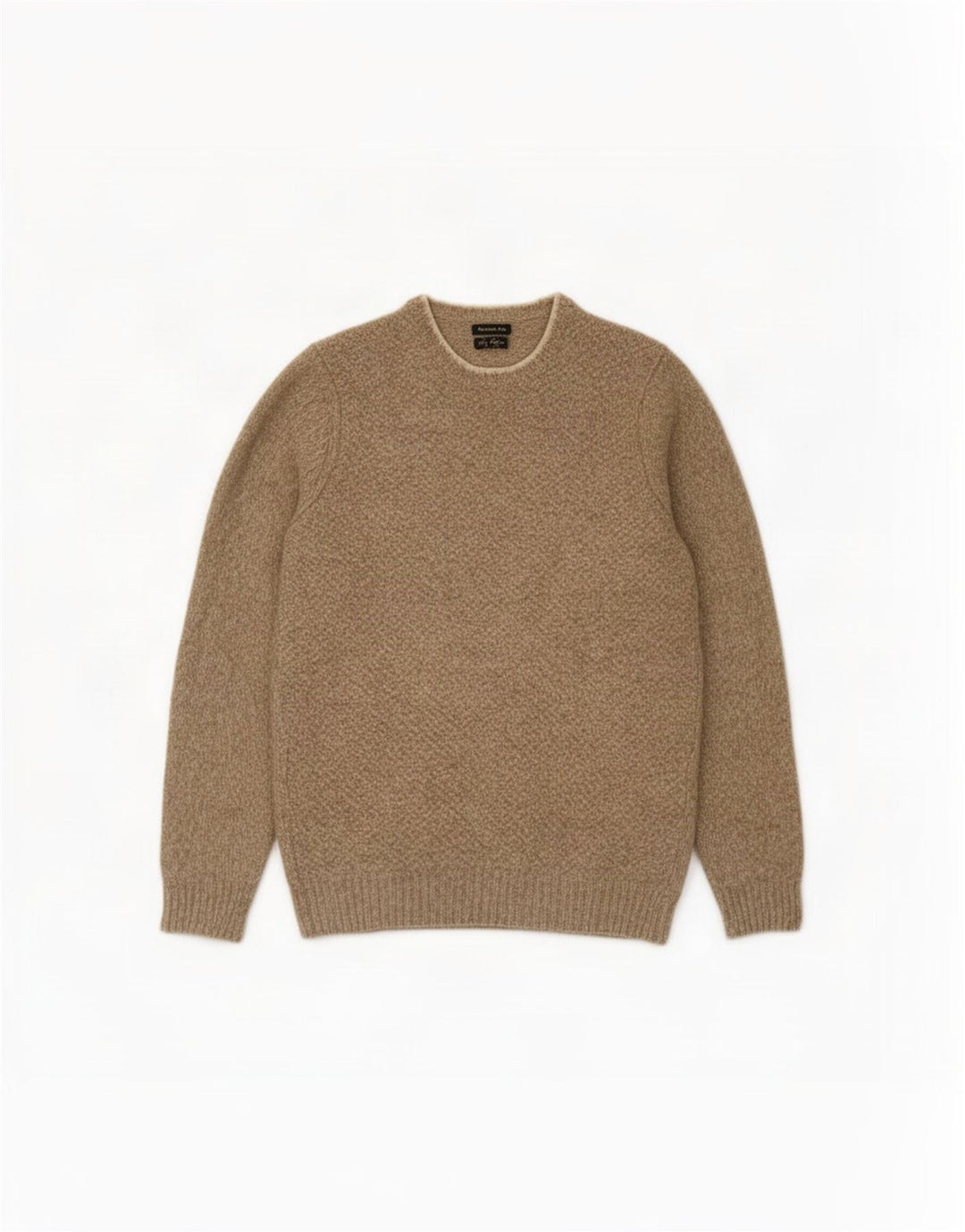 Męski sweter Massimo Dutti z dekoltem w łódkę XL, beżowy, nakrapiany