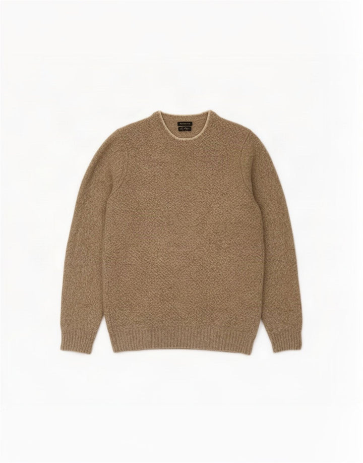 Męski sweter Massimo Dutti z dekoltem w łódkę XL, beżowy, nakrapiany
