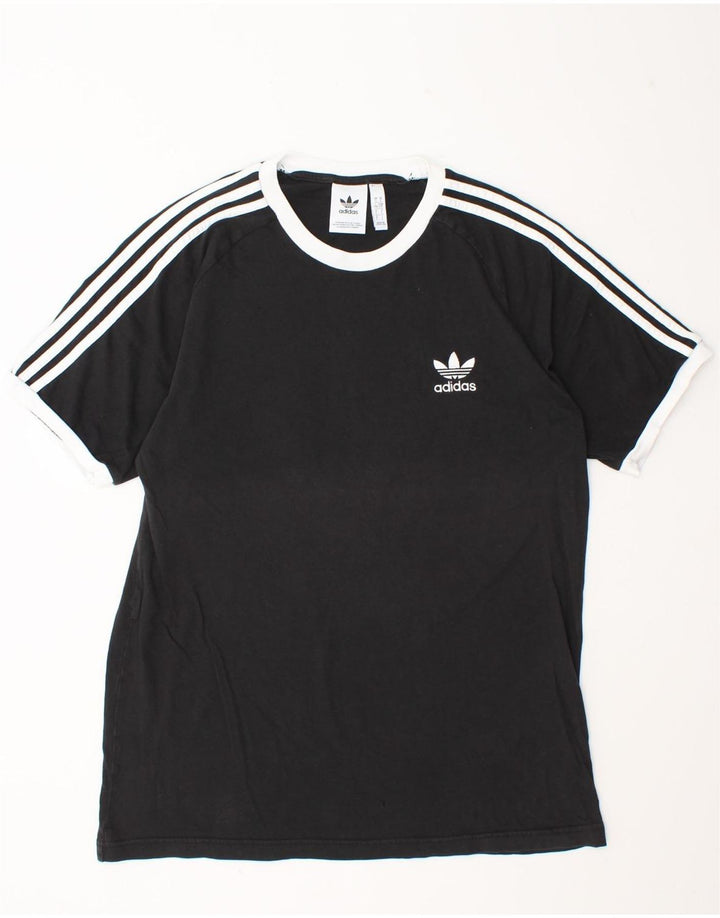 Adidas Męski T-shirt Top Duży Czarny Bawełniany