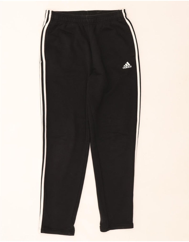 Męskie spodnie dresowe ADIDAS, średniej wielkości, czarne, bawełniane