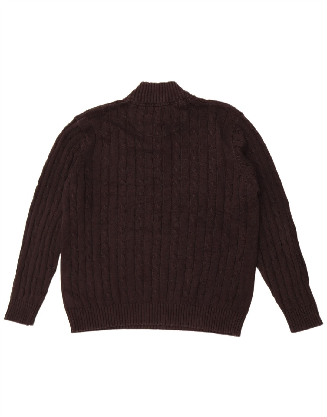 Męski sweter Marks & Spencer w kolorze niebieskim i zapinanym na zamek, duży, czarny