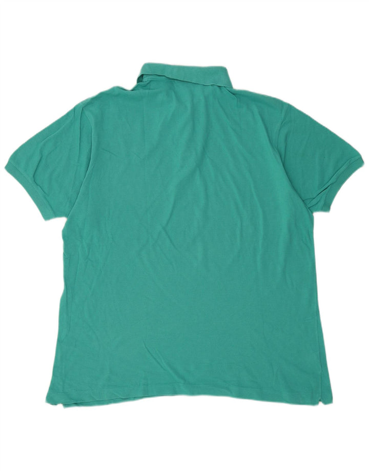 Męska koszulka polo Lacoste, rozmiar 7, 2XL, turkusowa bawełna